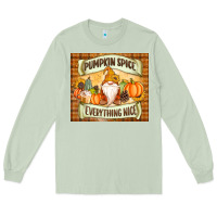 Matcha Pumpkin Spice Everything Nice Gnome Long Sleeve Tee - MaliasSmallBusiness