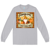 Moon Dust Pumpkin Spice Everything Nice Gnome Long Sleeve Tee - MaliasSmallBusiness