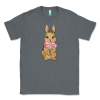 Charcoal Heather Easter rabbit Classic Tee - NancyCooperArtShop