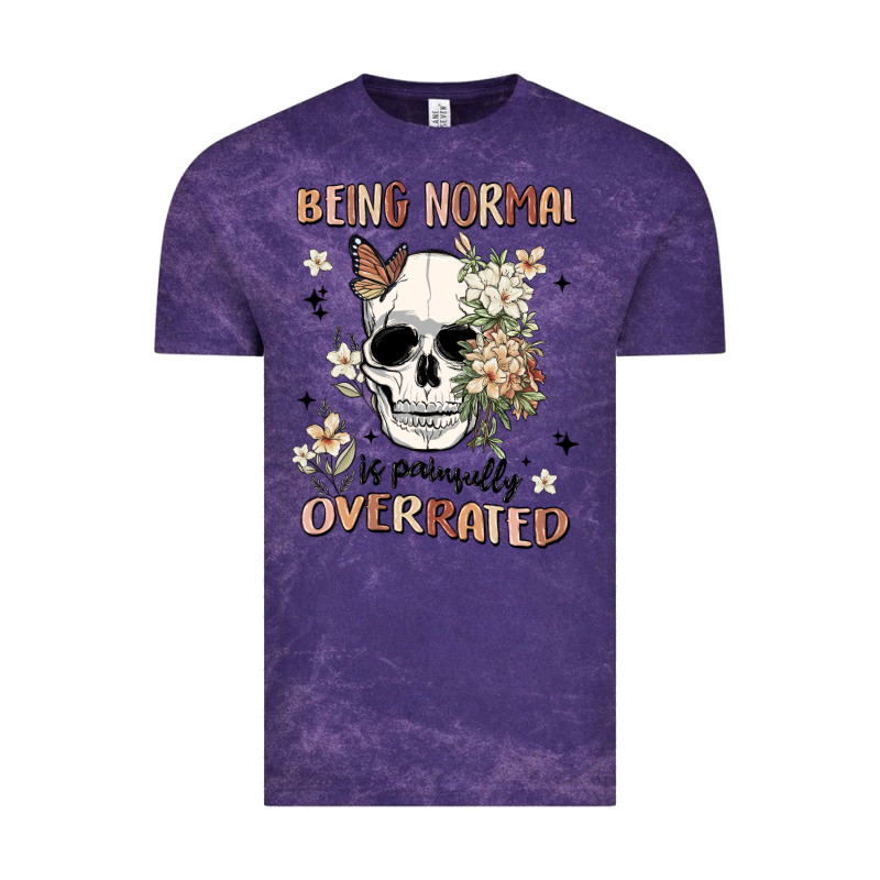 Being Normal Is Painfully Overrated Vintage Tee by MaliasSmallBusiness | Teevron