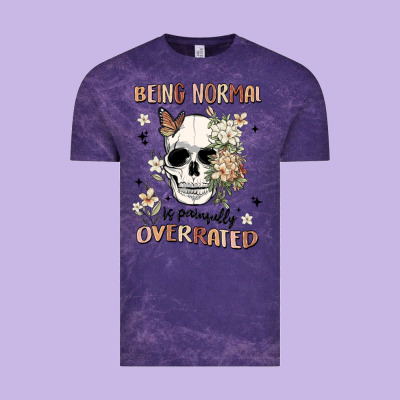 Being Normal Is Painfully Overrated Vintage Tee Designed By Maliassmallbusiness