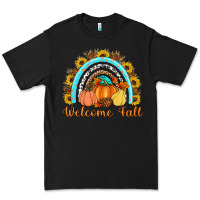 Black Welcome Fall Rainbow Premium Tee - Artiststas