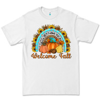 White Welcome Fall Rainbow Premium Tee - Artiststas