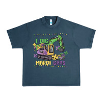 Midnight Navy i dig mardi gras Urban Heavy Tee - MaliasSmallBusiness