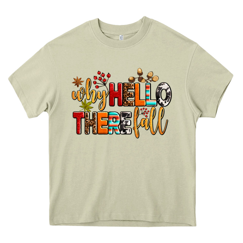 Why Hello There Fall Heavy Core Tee by AdoDesignShop | Teevron