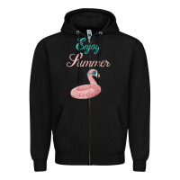 Black Enjoy Summer Zipper Hoodie - Bettercallsaul