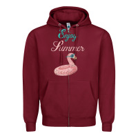 Burgundy Enjoy Summer Zipper Hoodie - Bettercallsaul
