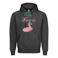Charcoal Heather Enjoy Summer Zipper Hoodie - Bettercallsaul