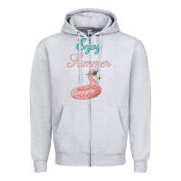 Heather Grey Enjoy Summer Zipper Hoodie - Bettercallsaul
