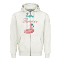 Oatmeal Heather Enjoy Summer Zipper Hoodie - Bettercallsaul