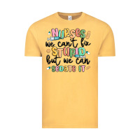 Vintage Mustard nurses we cant fix stupid Vintage Tee - MaliasSmallBusiness