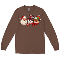 Chestnut santa snowman reindeer Long Sleeve Tee - MaliasSmallBusiness