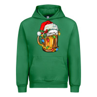 Emerald christmas beer Urban Hoodie - FaDigitalArtStudio
