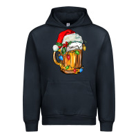 Navy christmas beer Urban Hoodie - FaDigitalArtStudio