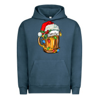 Pigment Midnight Navy christmas beer Urban Hoodie - FaDigitalArtStudio