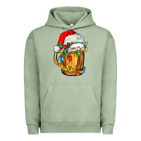 Pigment Oil Green christmas beer Urban Hoodie - FaDigitalArtStudio