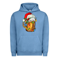 Pigment Pebble Blue christmas beer Urban Hoodie - FaDigitalArtStudio