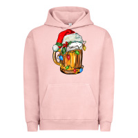 Pigment Salmon christmas beer Urban Hoodie - FaDigitalArtStudio