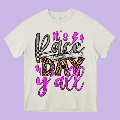 It's Race Day Y'all Heavy Core Tee Designed By Jahusdesignshop
