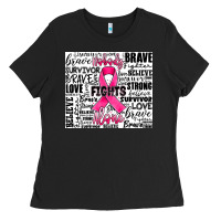 Black breast cancer nobody fights alone Ladies Tee - JahusDesignShop