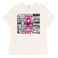 Bone breast cancer nobody fights alone Ladies Tee - JahusDesignShop