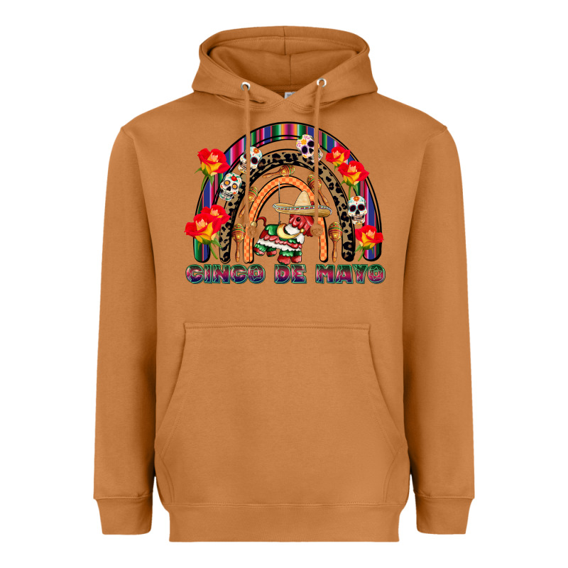 Cinco De Mayo Rainbow Heavyweight Hoodie by CowGirlArtShop | Teevron