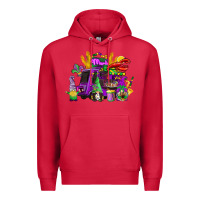 Cardinal mardi gras gnome truck Premium Hoodie - CowGirlArtShop