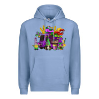 Colony Blue mardi gras gnome truck Premium Hoodie - CowGirlArtShop