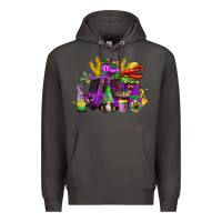 Smoke mardi gras gnome truck Premium Hoodie - CowGirlArtShop