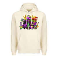 Tofu mardi gras gnome truck Premium Hoodie - CowGirlArtShop