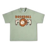 Oil Green baseball mom Urban Heavy Tee - MaliasSmallBusiness
