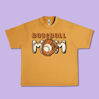 Baseball Mom Urban Heavy Tee Designed By Maliassmallbusiness