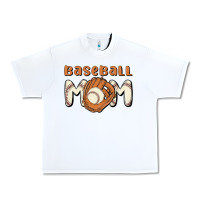 White baseball mom Urban Heavy Tee - MaliasSmallBusiness