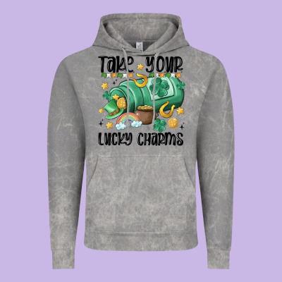 Take Your Lucky Charms Vintage Hoodie Designed By Maliassmallbusiness