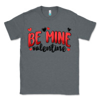 Charcoal Heather be mine valentine Classic Tee - MaliasSmallBusiness