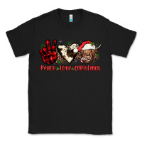 Black peace love christmas Classic Tee - JahusDesignShop