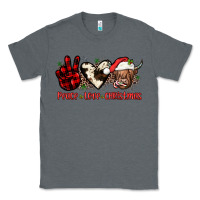 Charcoal Heather peace love christmas Classic Tee - JahusDesignShop