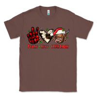 Chestnut peace love christmas Classic Tee - JahusDesignShop