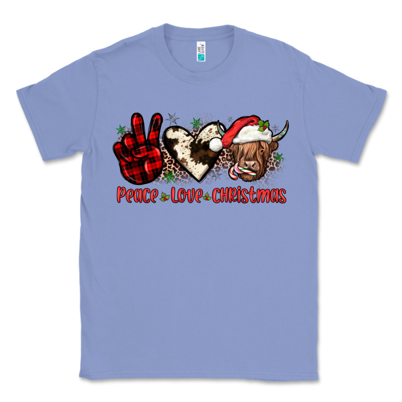 Peace Love Christmas Classic Tee by JahusDesignShop | Teevron