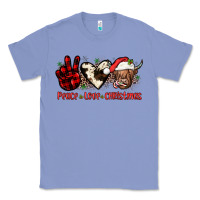 Colony Blue peace love christmas Classic Tee - JahusDesignShop