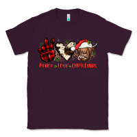 Plum peace love christmas Classic Tee - JahusDesignShop