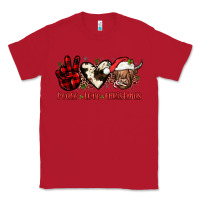 Red peace love christmas Classic Tee - JahusDesignShop