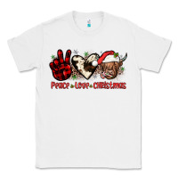 White peace love christmas Classic Tee - JahusDesignShop