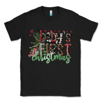 Black Baby's First Christmas Classic Tee - CowhideDigitalArt