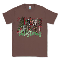 Chestnut Baby's First Christmas Classic Tee - CowhideDigitalArt