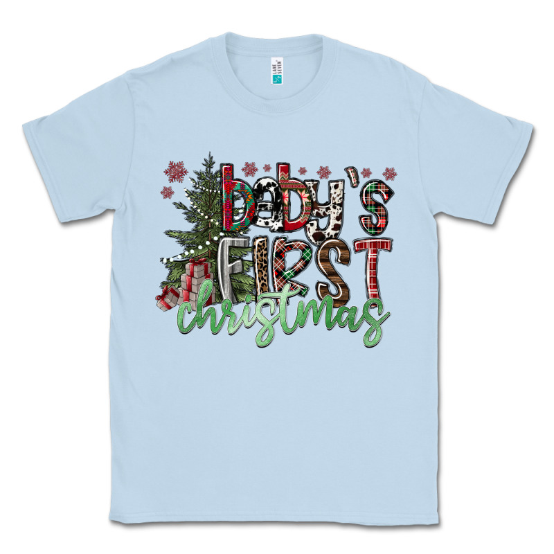 Baby's First Christmas Classic Tee by CowhideDigitalArt | Teevron