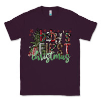 Plum Baby's First Christmas Classic Tee - CowhideDigitalArt