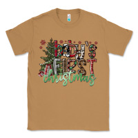 Toasted Coconut Baby's First Christmas Classic Tee - CowhideDigitalArt