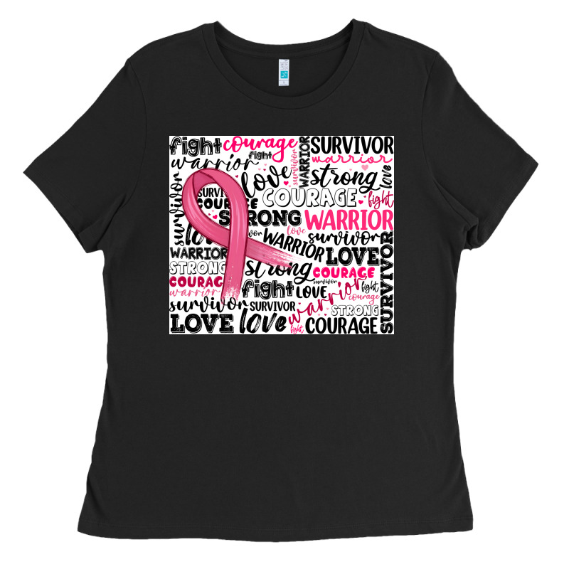 Breast Cancer Ribbon Ladies Tee by JahusDesignShop | Teevron