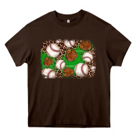 Chocolate Brown baseball glove background Heavy Core Tee - JahusDesignShop